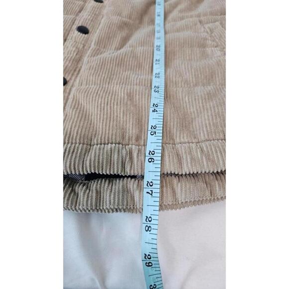 Union SEA WA Men's Beige Corduroy Vest with Plaid Lining Size Small - Picture 8 of 8